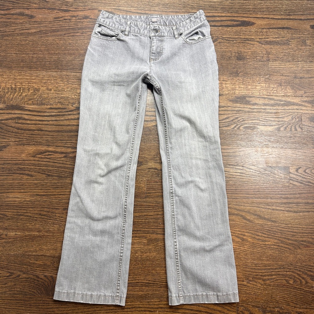 J Jill  Bootcut Jeans Womens 4 Petite Gray Stretch Denim Pants